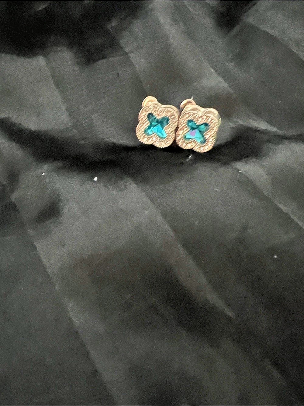 Star Statement Earrings in Gold & Silver Like New